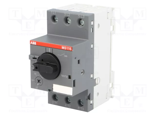ABB MS116-4.0 Interruptor motorizado 1,5kW 208÷690VAC