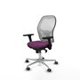 PIQUERAS Y CRESPO Silla de oficina Jorquera con mecanismo Sincro, Morado y Blanco