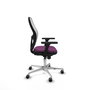 PIQUERAS Y CRESPO Silla de oficina Jorquera con mecanismo Sincro, Morado y Blanco