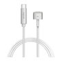 LogiLink PA0226 Cable Cargador USB-C a MagSafe 2, 1.8 metros, Plata, 87W, Compatible con MacBook Pro (2012-2015) y MacBook Air (2012-2017)