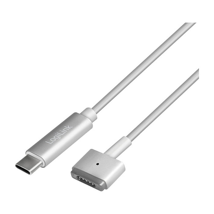 LogiLink PA0226 Cable Cargador USB-C a MagSafe 2, 1.8 metros, Plata, 87W, Compatible con MacBook Pro (2012-2015) y MacBook Air (2012-2017) LogiLink PA0226 Cable Cargador USB-C a MagSafe 2, 1.8 metros, Plata, 87W, Compatible con MacBook Pro (2012-2015) y MacBook Air (2012-2017)