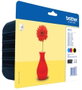 Brother LC-121VALBP Multipack de Cartuchos de Tinta Original (BK/C/M/Y) de 4 Piezas