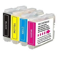 BROTHER Pack de 4 cartuchos de tinta negro, cian, magenta y amarillo DCP-J552dw MFC-J470dw