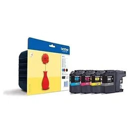Brother LC-121 Cartucho Tinta Negro Magenta Cian Amarillo Blister 1 Paquete Sin Alarma