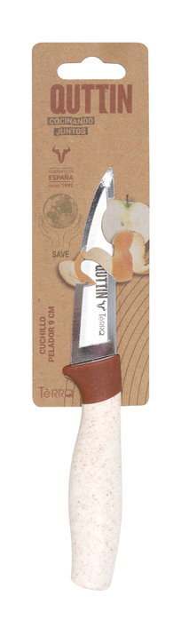Quttin Cuchillo Pelador Terra 9 cm (48 Unidades) স্থাপন