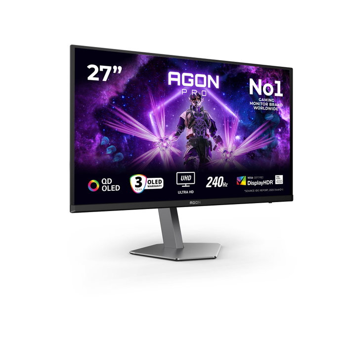 AOC Agon Pro AG276UZD Monitor Gaming 4K QD-OLED 240 Hz 26.5"
