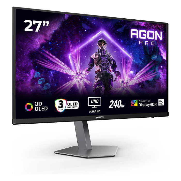 AOC AG276UZD Monitor Gaming OLED 27" 4K 240Hz 0.03ms Negro