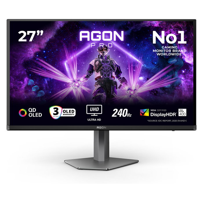 AOC Agon Pro AG276UZD Monitor Gaming QD-OLED 26,5 4K 240Hz