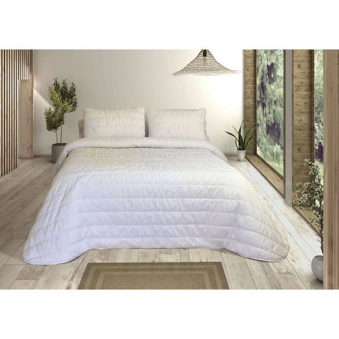 Colcha Pierre Cardin OLIMPIA Blanco Cama de 90 (2 Piezas) Colcha Pierre Cardin OLIMPIA Blanco Cama de 90 (2 Piezas)