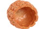 DKD Home Decor Mandarin25 Jarrón Tropical Naranja Cemento 17 x 20 x 17 cm (4 Unidades)