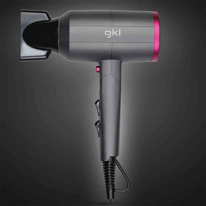 GKL Topaz S2100 Secador de Pelo Iónico Rosa y Gris GKL Topaz S2100 Secador de Pelo Iónico Rosa y Gris