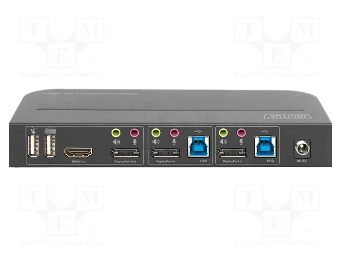 Digitus Conmutador KVM 2x1 DP con salida DP/HDMI y USB 4Kx2K @ 60Hz DS-12850 Digitus Conmutador KVM 2x1 DP con salida DP/HDMI y USB 4Kx2K @ 60Hz DS-12850