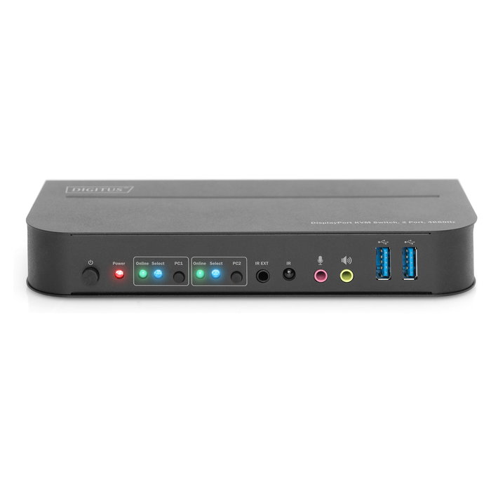 Digitus DS-12850 KVM-Switch de 2 Puertos, 4K/60Hz, 2x DP a 1x DP/HDMI, Switch KVM, 4K Ultra HD, USB 3.2 Gen 1, Conectar y Usar, Hub USB Digitus DS-12850 KVM-Switch de 2 Puertos, 4K/60Hz, 2x DP a 1x DP/HDMI, Switch KVM, 4K Ultra HD, USB 3.2 Gen 1, Conectar y Usar, Hub USB