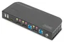 Digitus Conmutador KVM 2x1 DP con salida DP/HDMI y USB 4Kx2K @ 60Hz DS-12850