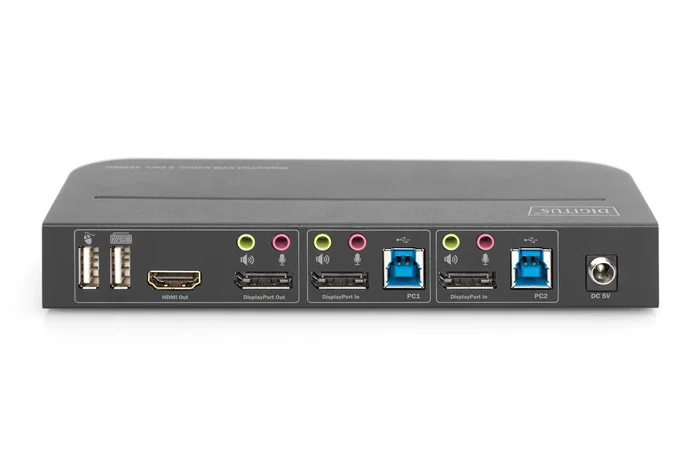 Digitus Conmutador KVM 2x1 DP con salida DP/HDMI y USB 4Kx2K @ 60Hz DS-12850 Digitus Conmutador KVM 2x1 DP con salida DP/HDMI y USB 4Kx2K @ 60Hz DS-12850