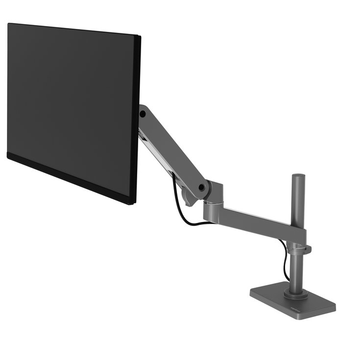 Ergotron LX Pro Series 45-695-293 Brazo de Monitor - Soporte de Abrazadera, 1 Pantalla hasta 86.4 cm (34"), 10 kg, Gris Oscuro