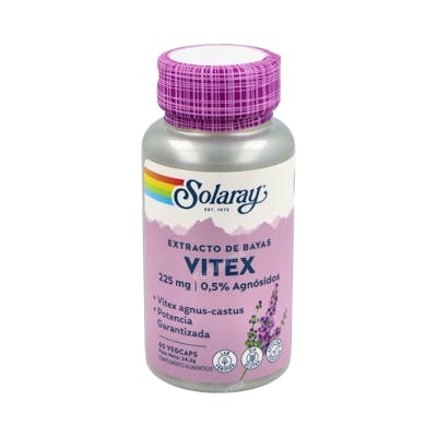 Solaray Vitex Agnus Castus (Sauzgatillo) 60 cápsulas