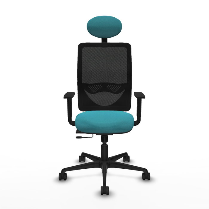 PIQUERAS Y CRESPO Silla de oficina Zulema con mecanismo Sincro/Traslack, Turquesa y Negro PIQUERAS Y CRESPO Silla de oficina Zulema con mecanismo Sincro/Traslack, Turquesa y Negro