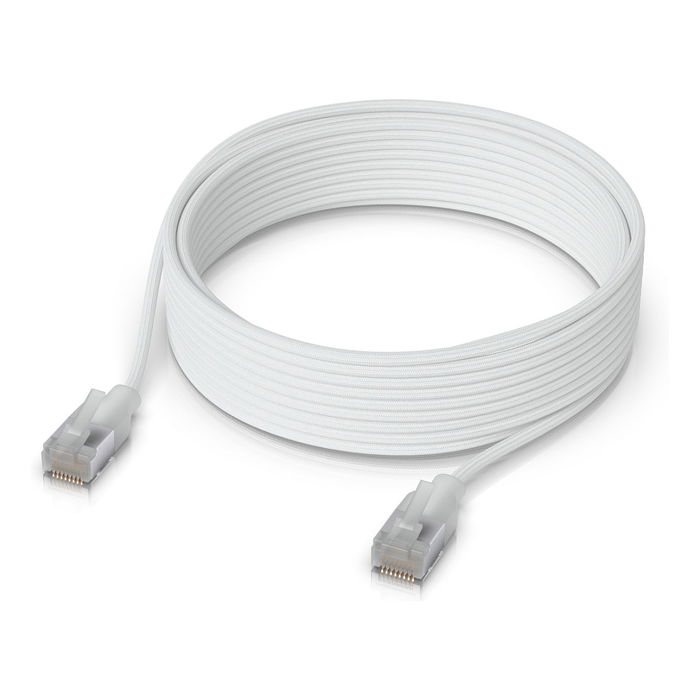 Ubiquiti UACC-Cable-Patch-EL-C6A-8M-W - Cable de parcheo Ethernet C6A Cat6A, 8 metros, blanco
