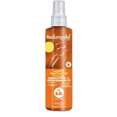 Redumodel SUN CARE Aceite Protector Solar Corporal SPF 15 Reductor Reafirmante Hidratante con Liporeductyl 200 ml Spray Mujer Redumodel SUN CARE Aceite Protector Solar Corporal SPF 15 Reductor Reafirmante Hidratante con Liporeductyl 200 ml Spray Mujer