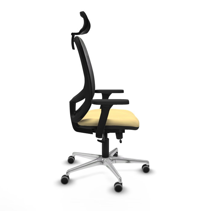 PIQUERAS Y CRESPO Silla de oficina Cilanco Sincro/Traslack Crema y Negro PIQUERAS Y CRESPO Silla de oficina Cilanco Sincro/Traslack Crema y Negro