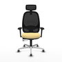 PIQUERAS Y CRESPO Silla de oficina Cilanco Sincro/Traslack Crema y Negro