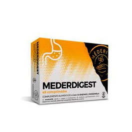 Mederi Mederdigest 45 Comprimidos - Complemento Alimenticio Digestivo con Enzimas y Manzanilla para Molestias Gastrointestinales