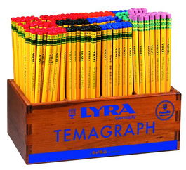 Lapiz De Grafito Lyra Temagraph Expositor Madera De 288