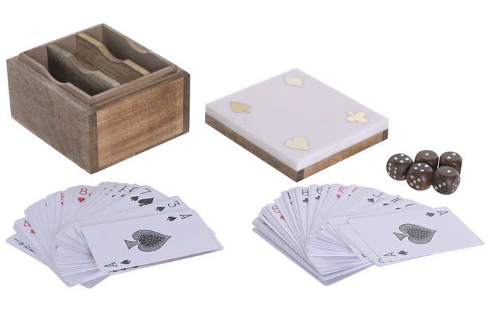 DKD Home Decor Juego Set 3 Sheesham Resina Negro