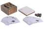 DKD Home Decor Juego Set 3 Sheesham Resina Negro