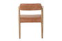 DKD Home Decor Sillón de Fresno y Piel Blanco Decapé