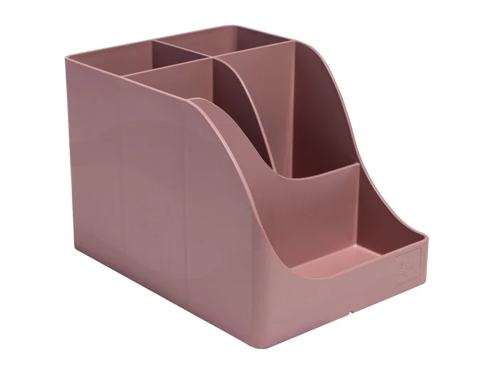 Plasticforte Cubilete portalapices Skandi plastico reciclado Rosa 155x119x109 mm