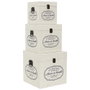 Home Deco Factory JGO. 3 CAJAS CUADRADAS DECO