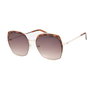 Guess GF0410-5932F Gafas de sol para mujer con montura dorada y lentes marrones