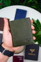 Zoozie Bags Tarjetero de Piel Auténtica Verde - Elegante y Organizado