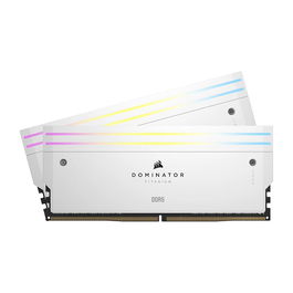 Corsair 32GB PC 7000 CL34 DOMINATOR TITANIUM RGB Kit (2x16GB) DDR5 Blanco Retail