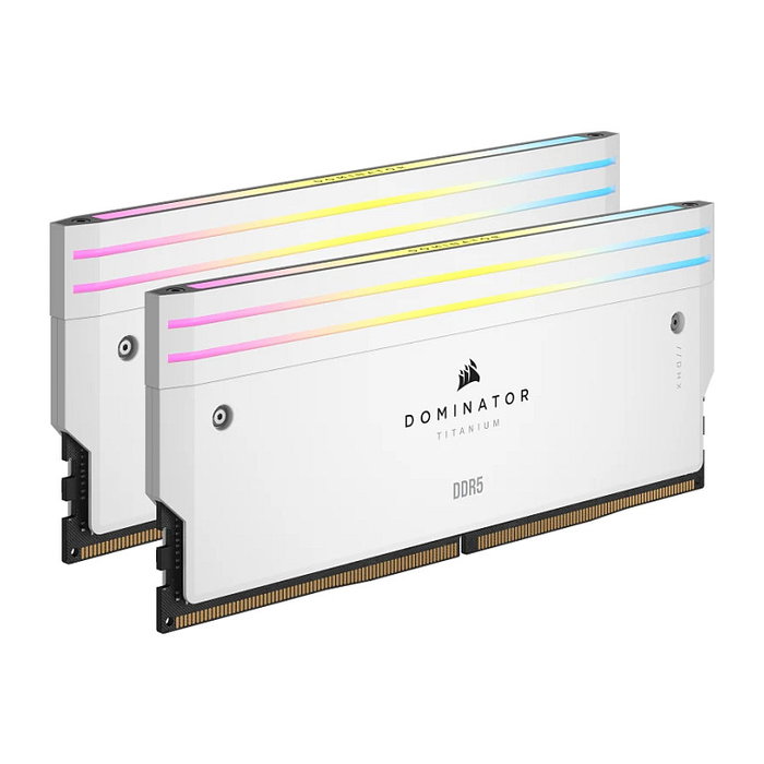 Corsair Dominator Titanium RGB DDR5 RAM 32GB Kit (2x16GB) 7000MHz CL40 DIMM Blanco - 288-pin
