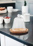 Hermia CAM0390 Plato para Servir Tartas de Cristal Transparente 20 x 21 x 21 cm