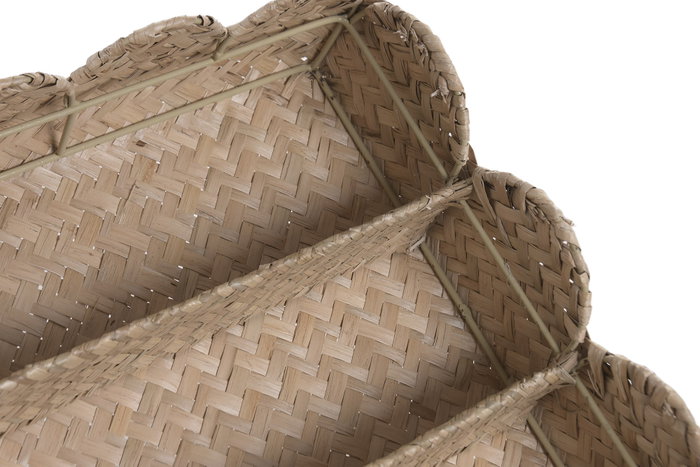 DKD Home Decor Cubertero Seagrass Metal Natural