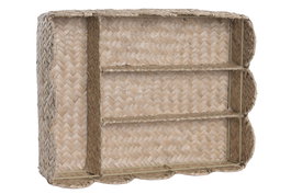 DKD Home Decor Cubertero Seagrass Metal Natural