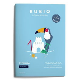 Cuaderno Rubio (Gallego) A4 Vacacions 1º Primaria (5-6 Años) (Set de 5)