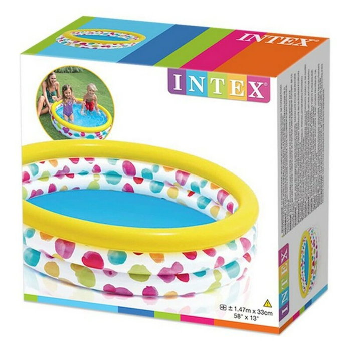 INTEX Piscina Hinchable 3 Aros Multicolor 147x33cm