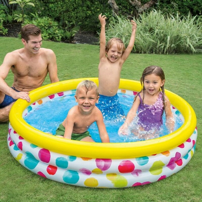 INTEX Piscina Hinchable 3 Aros Multicolor 147x33cm