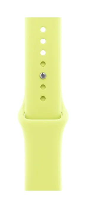 Apple MFFU4ZM/A Correa para Apple Watch 38/40/41mm, Talla M/L (150-200mm), Amarillo Neón, Material Fluoroelastómero, Grupo de Rock