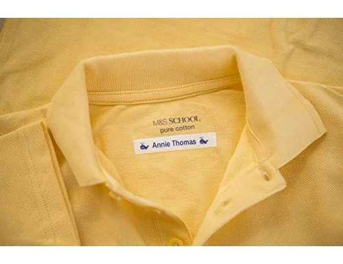 Brother TZe-FA3 Cinta Textil de 12 mm, Azul sobre Blanco
