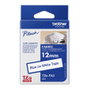 Brother TZe-FA3 Cinta Textil 12mm Azul sobre Blanco, 3m
