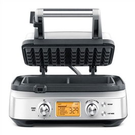 Sage SWM620BSS4EEU1 Gofrera Doble Rectangular, Acero Inoxidable Cepillado con Pantalla LCD