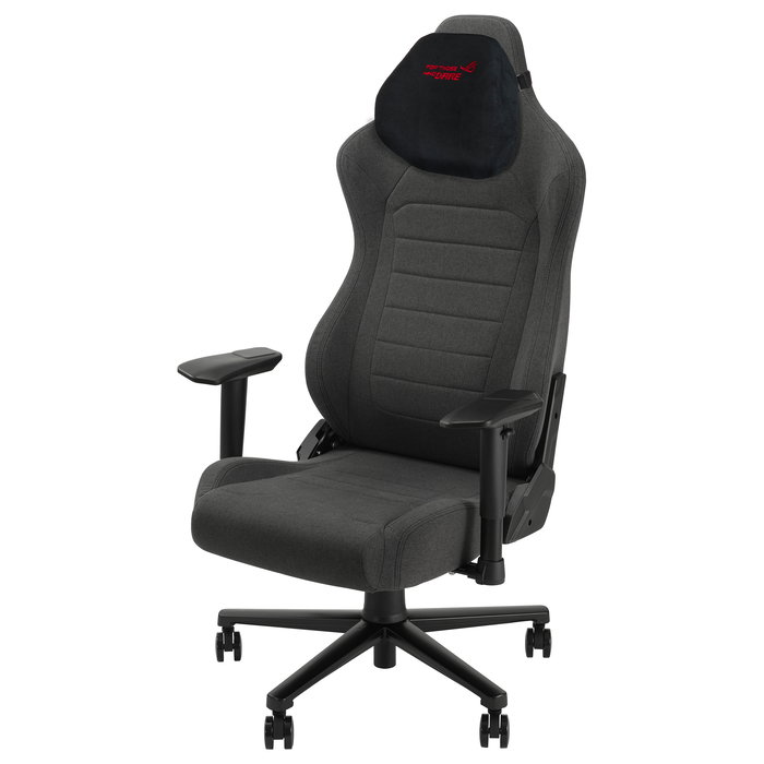 ASUS ROG Aethon Fabric Edition - Silla Gaming Ergonómica con Tapizado de Tela, Reposacabezas, Soporte Lumbar, Inclinación 87-152°, Peso Máx. 136 kg