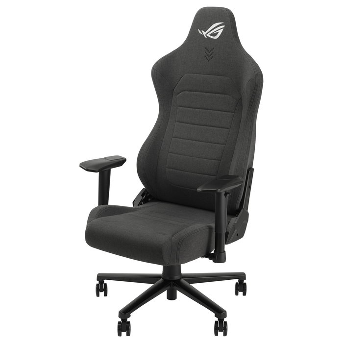 ASUS ROG Aethon Fabric Edition - Silla Gaming Ergonómica con Tapizado de Tela, Reposacabezas, Soporte Lumbar, Inclinación 87-152°, Peso Máx. 136 kg