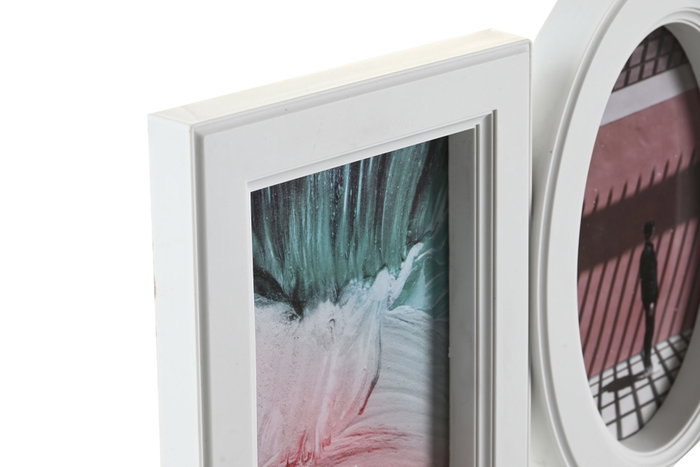 DKD Home Decor Marco Multifoto Blanco para 6 Fotos
